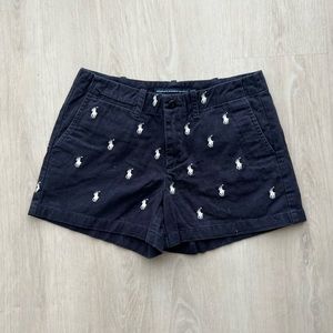 Ralph Lauren Sport Navy Blue Polo All Over Printed Shorts